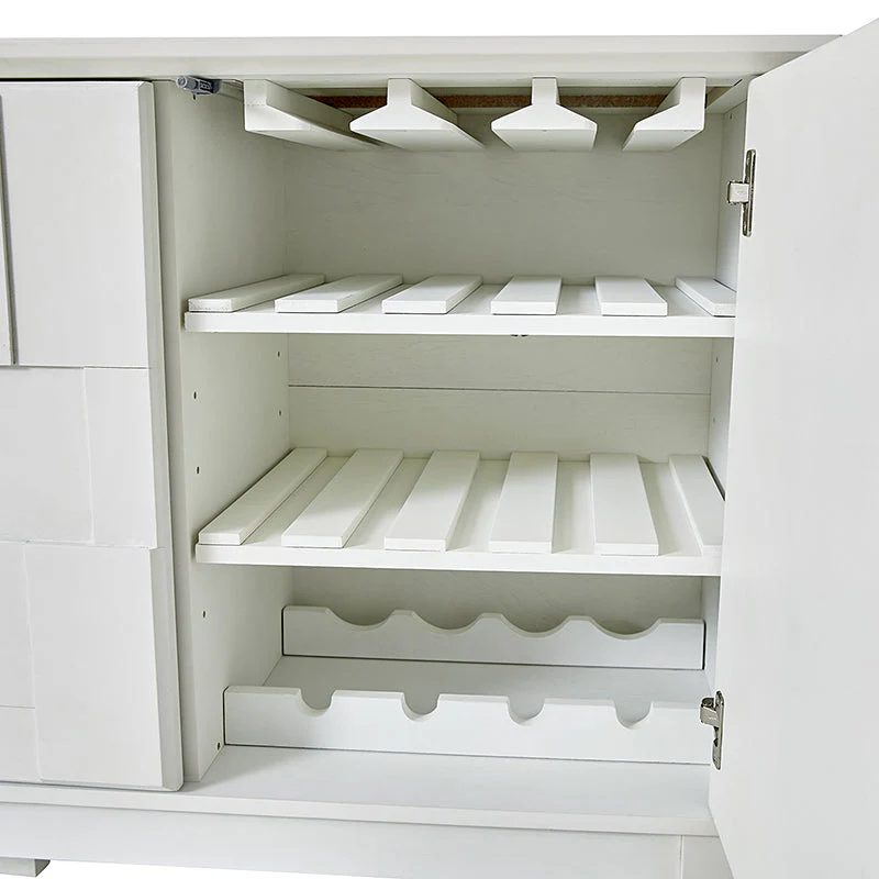 Veitin Modern 3-Door Sideboard with Adjustable Shelf