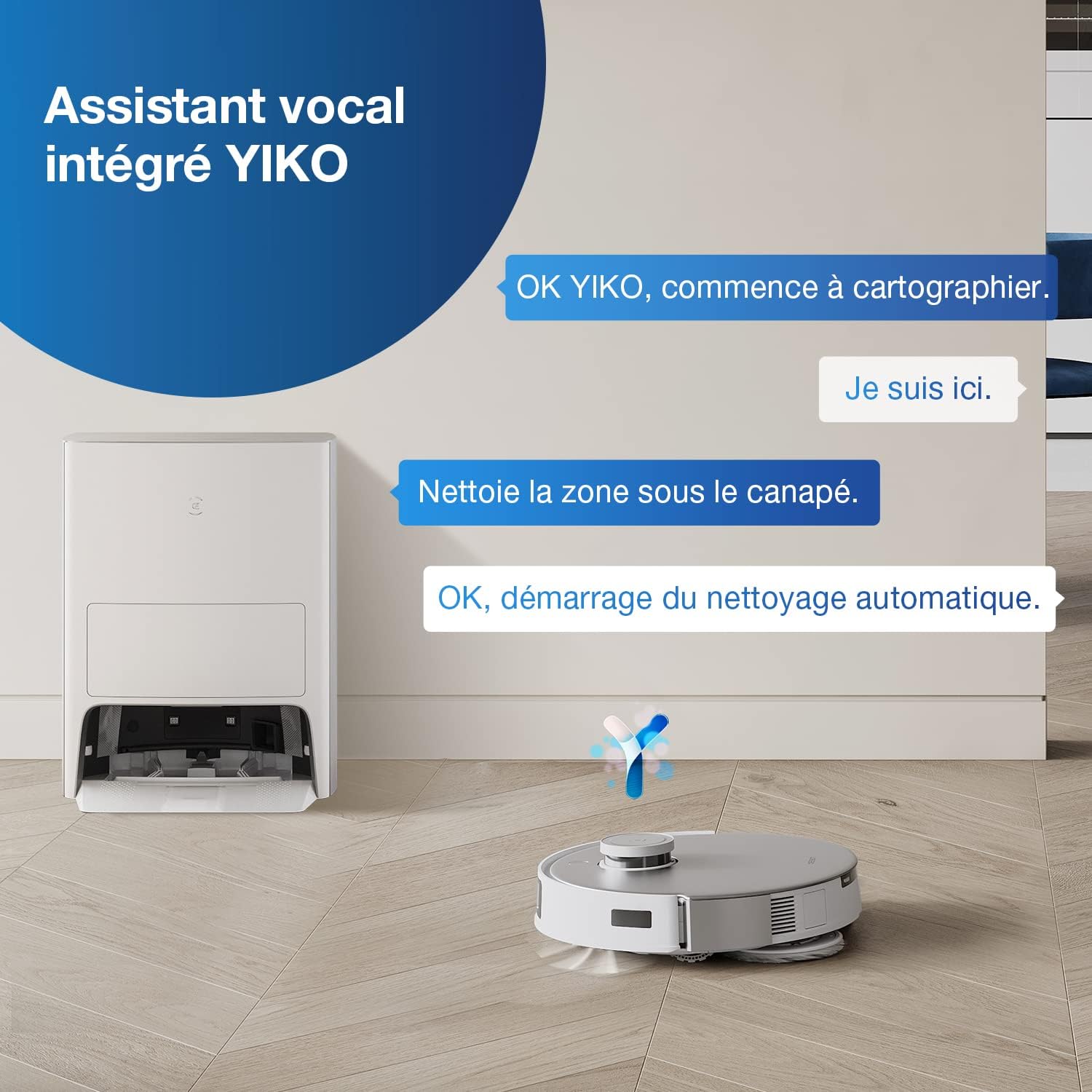 ECOVACS T20 OMNI | 6000Pa, 9mm Auto-Mop Lift, All-in-One, 55Deg Hot Water Washing, Auto-Empty, Auto-Clean