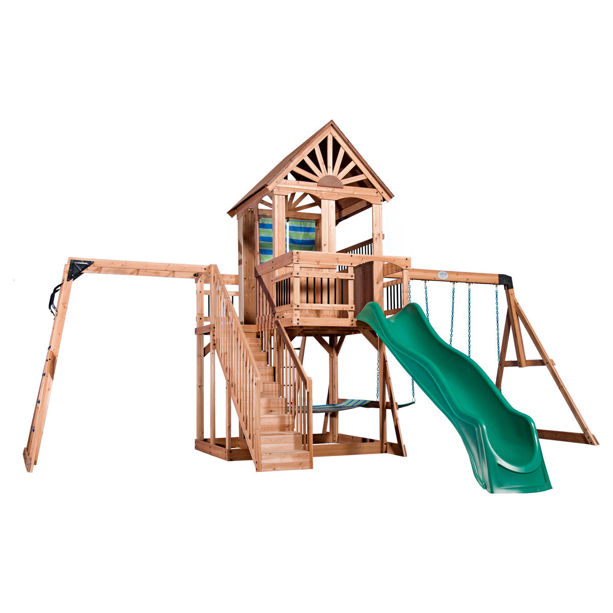 Oceanview Wooden Swing Set