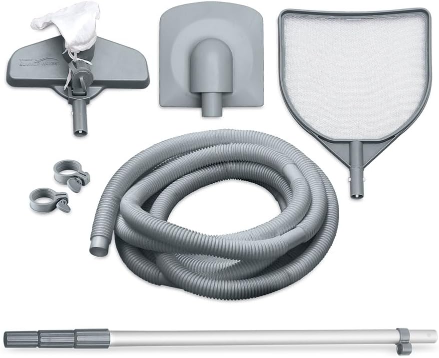 Summer Waves Frame Pool Complete Set | Round 488 x 122 cm Grey