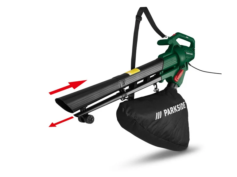PARKSIDE Aspirateur ou souffleur de feuilles électrique 3en1 PLS 2600 B2, 2600 W, 3 en 1