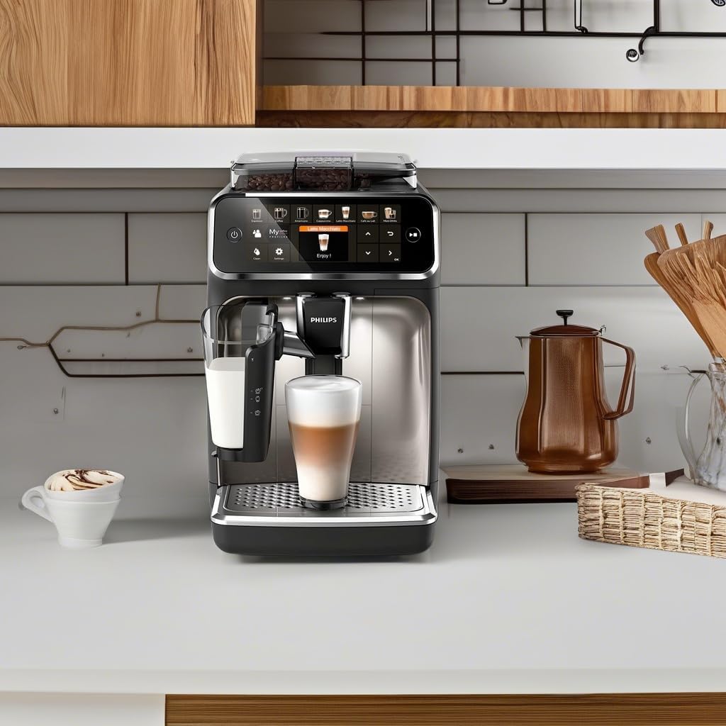 PHILIPS 5400 Fully Automatic Espresso Machine with LatteGo
