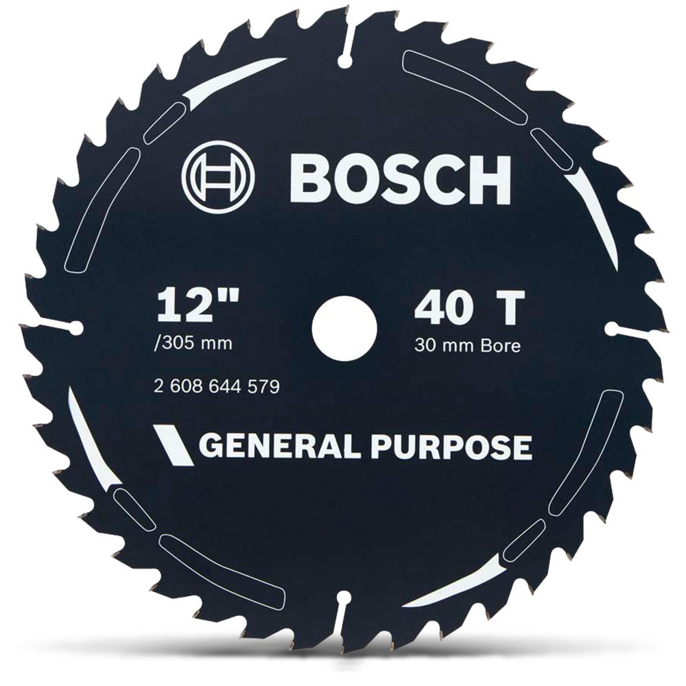 BOSCH 305mm 40T TCT Circular Saw Blade for Wood Cutting - GENERAL PURPOSE