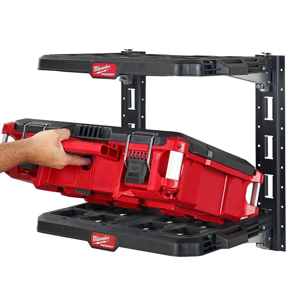 MILWAUKEE 2-Piece Vertical E-Track Rails for PACKOUT™ Racking Shelves 48228482