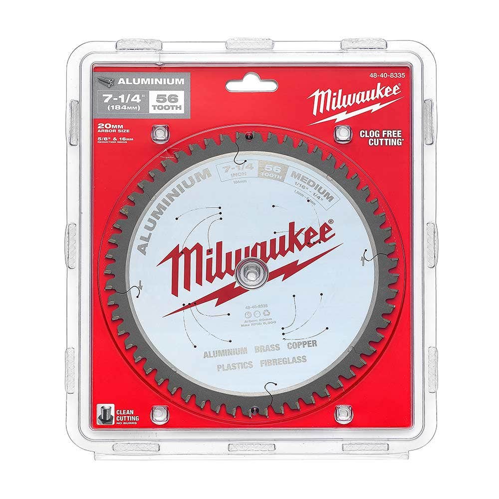 MILWAUKEE 184mm 56T TCT Blade Circular Saw for Alum  48408335