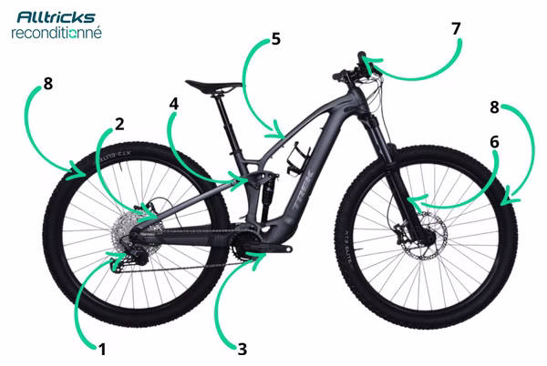 Trek Fuel EXe 5 Shimano Deore 12V TQ 360Wh 29' Grey 2024 All-Suspension Electric Mountain Bike - Refurbished Product