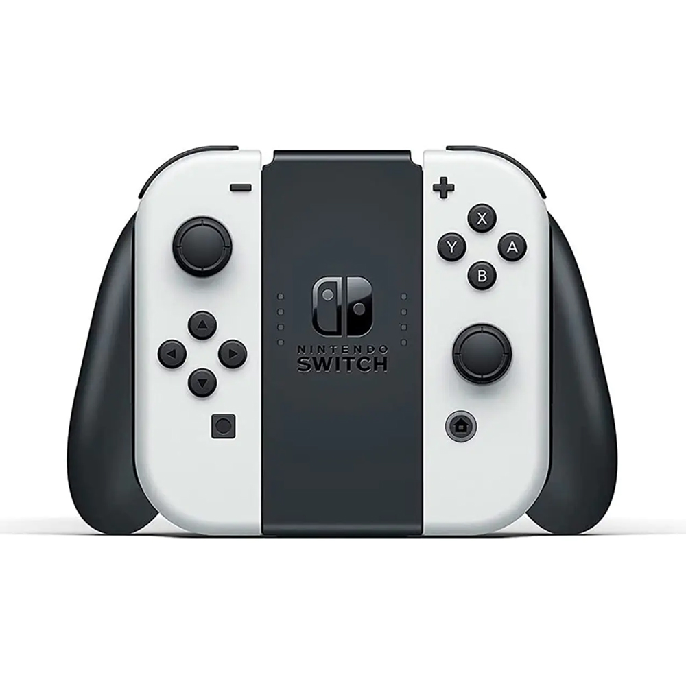 Nintendo - Geek Squad Certified Switch - OLED Model with White Joy-Con - White