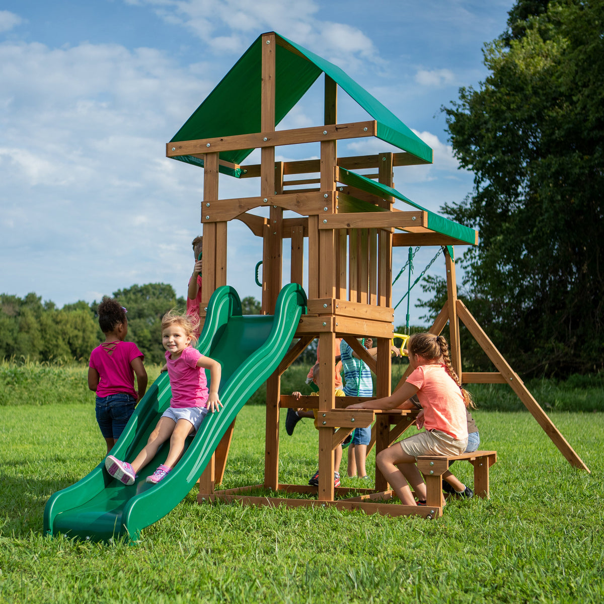 Belmont Wooden Swing Set