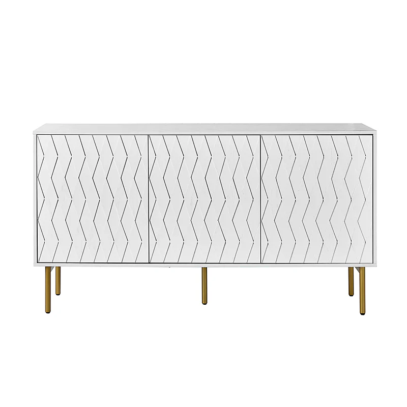 Jakob 3-Door Modern Sideboard with Adjustable Shelves
