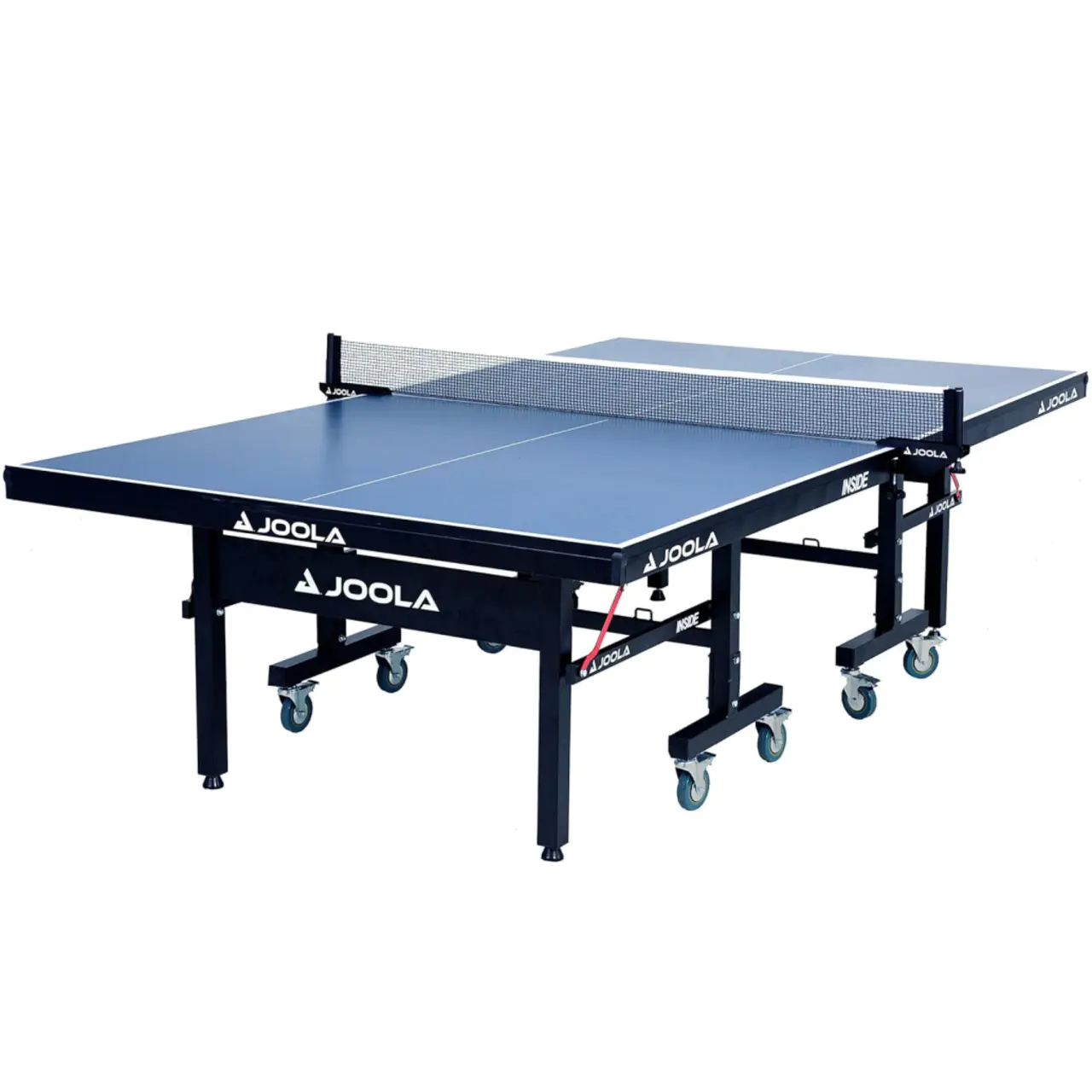 JOOLA Inside Professional MDF Indoor Ping Pong Table with Quick Clamp Table Tennis Net and Post Set - 10 Minute Easy Assembly - Tournament Quality - Foldable with Single Player Playback Mode
