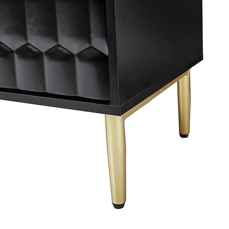 Modern Hexagonal Door Bruno 63 Wide Sideboard with Adjustable Shelves