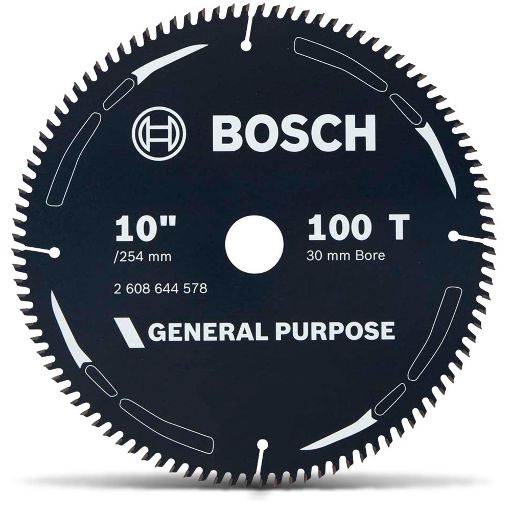 BOSCH 254mm 100T TCT Circular Saw Blade for Wood Cutting - GENERAL PURPOSE