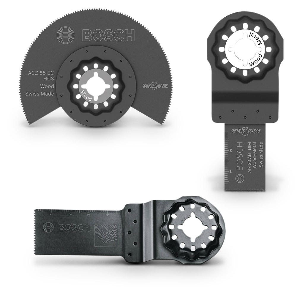 BOSCH Multi-Tool Blade Set for Wood Flooring - STARLOCK - 3 Piece 2608662343