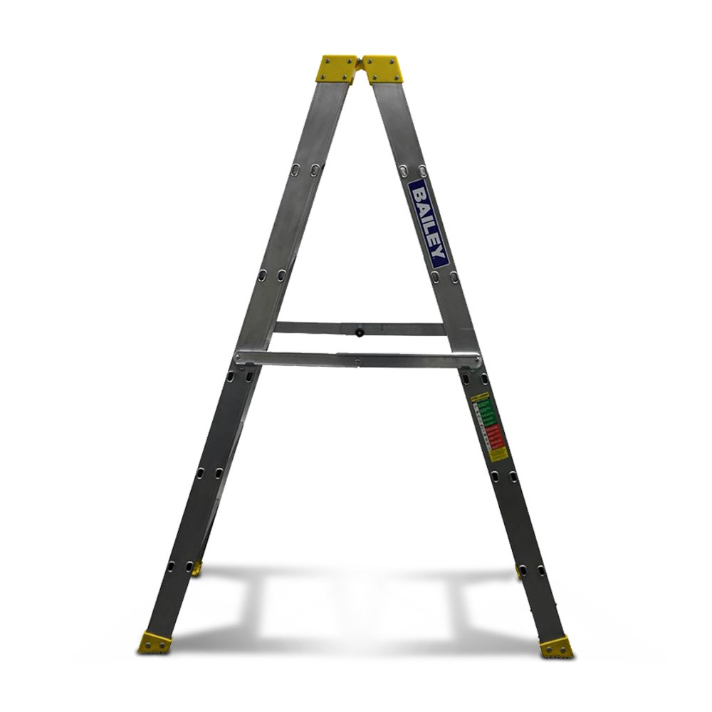BAILEY 1.8m 150kg Step 6 Pro Aluminium Double Sided Ladder FS13963