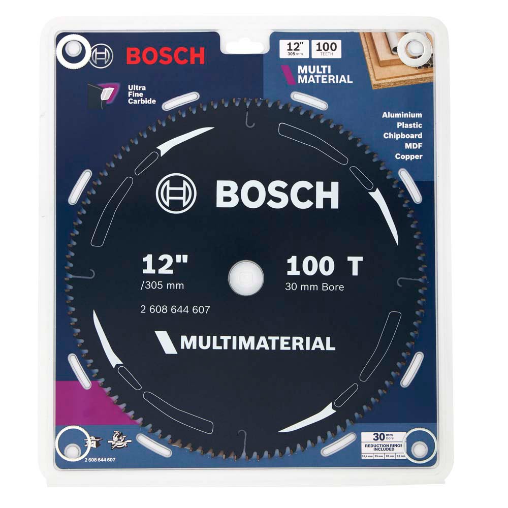 BOSCH 305mm 100T TCT Circular Saw Blade for Multi-Purpose Cutting - MULTIMATERIAL