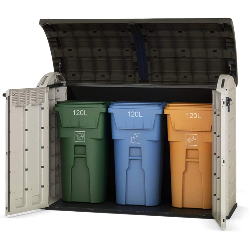 177 cm x 113 cm Geräteschuppen aus Kunstharz