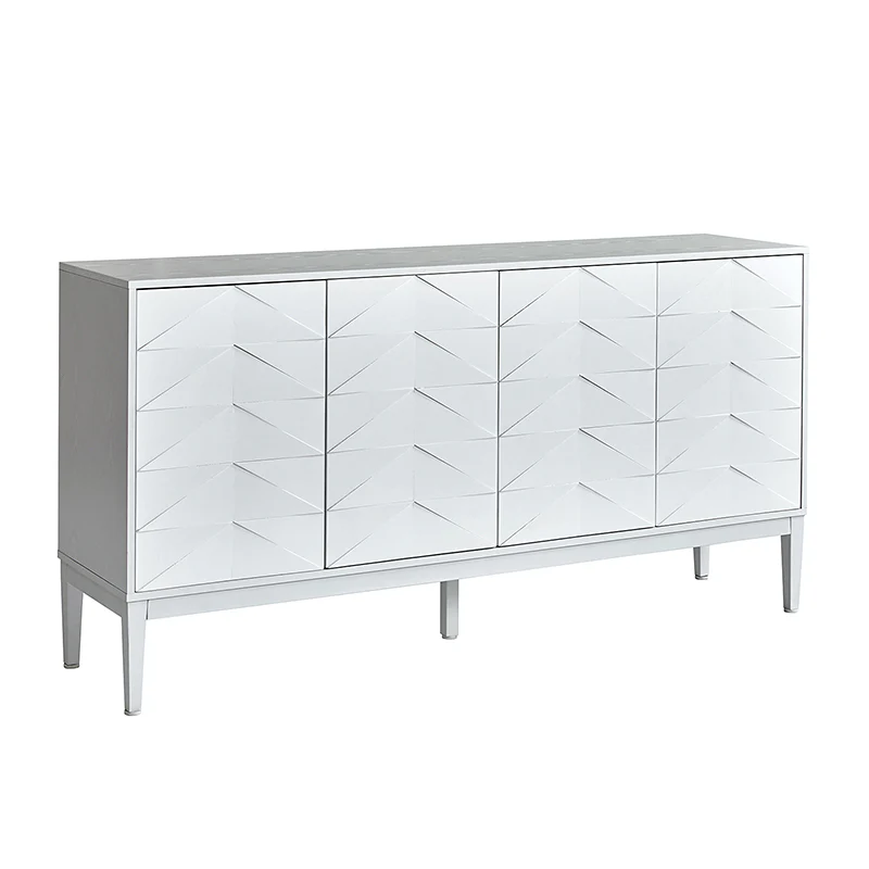 Beat Mid-century Modern 4-door Sideboard with Adjustable Shelf