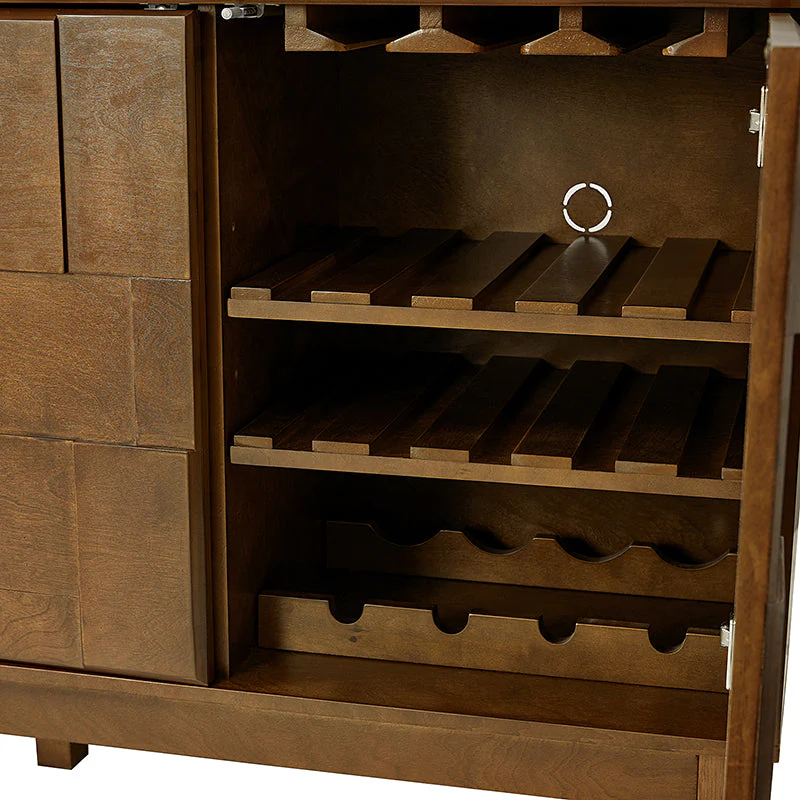 Veitin Modern 3-Door Sideboard with Adjustable Shelf