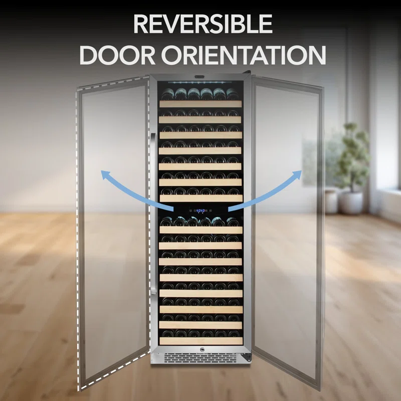 Whynter 164 Bottle Dual Zone Built-In Wine Refrigerator