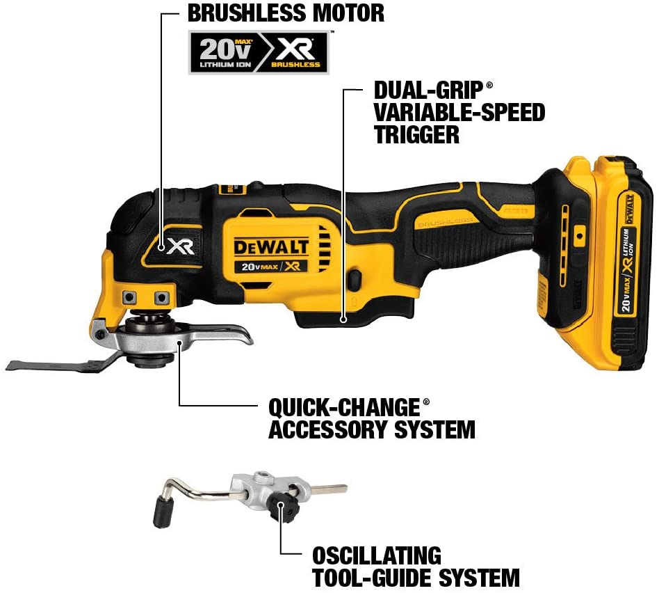 DEWALT 20V MAX XR BRUSHLESS COMBO KIT, COMPACT 6-TOOL (DCK684D2)