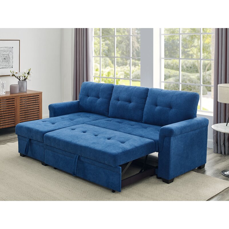 Gunnar 86′′ Wide Reversible Sleeper Sofa & Chaise
