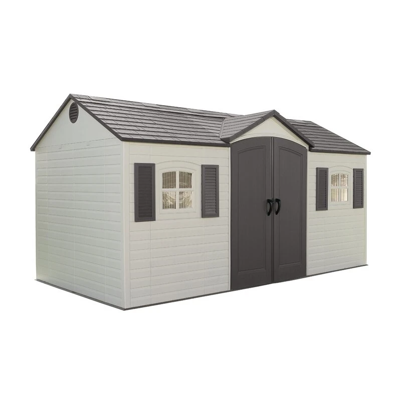 15' x 8' double door storage shed