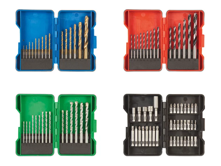 PARKSIDE Set de forets HSS, mèches ou embouts PBB 4 A1