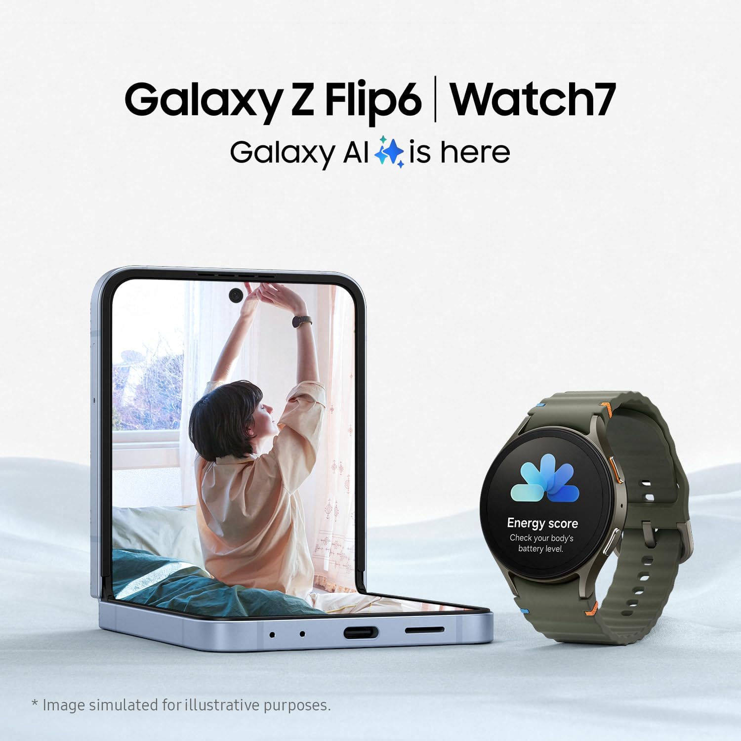 Samsung Galaxy Watch7 Khaki with Galaxy AI, Smart Watch, Health Monitoring, Fitness Tracker, 44mm, Bluetooth, 3 Year Manufacturer Extended Warranty