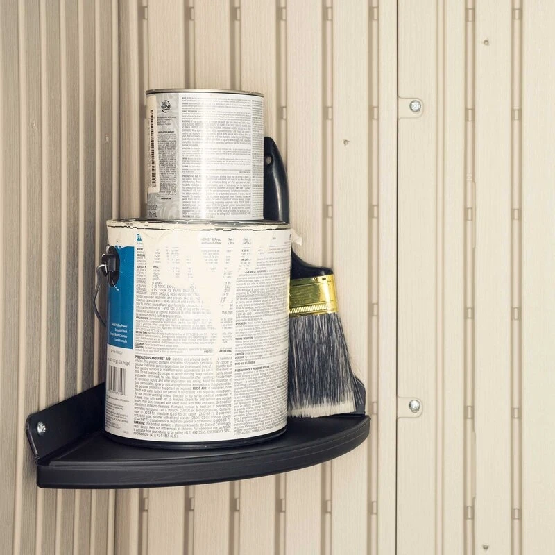 8' wide x 12.5' ​​deep plastic storage shed