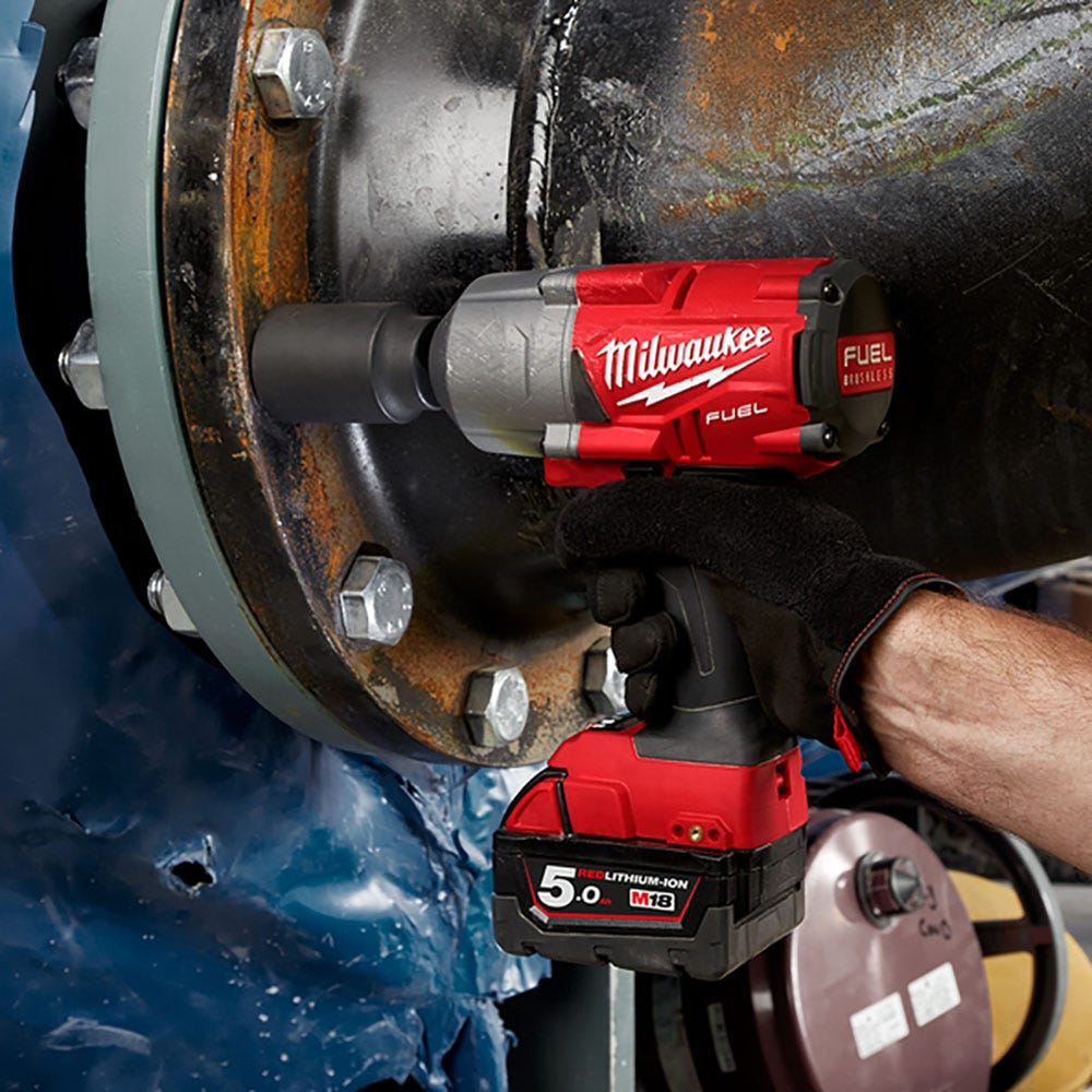 MILWAUKEE 18V Fuel 1/2inch High Torque Impact Wrench with Detent Pin M18FHIWP12-0