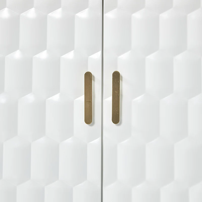 Modern Hexagonal Door Bruno 63 Wide Sideboard with Adjustable Shelves