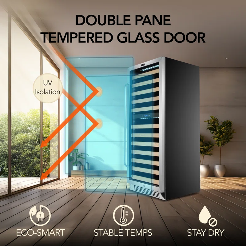 Whynter 92 Bottle Dual Zone Built-In Wine Refrigerator