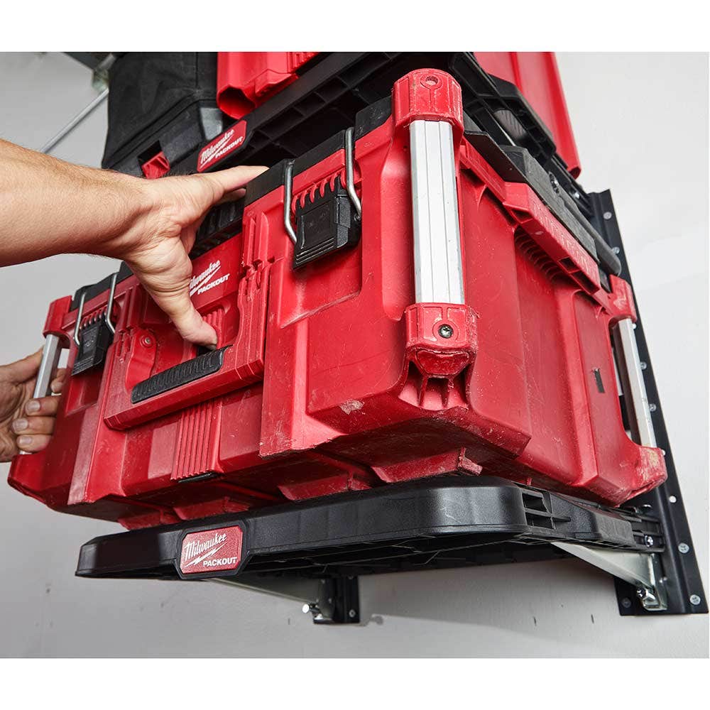 MILWAUKEE 2-Piece Vertical E-Track Rails for PACKOUT™ Racking Shelves 48228482