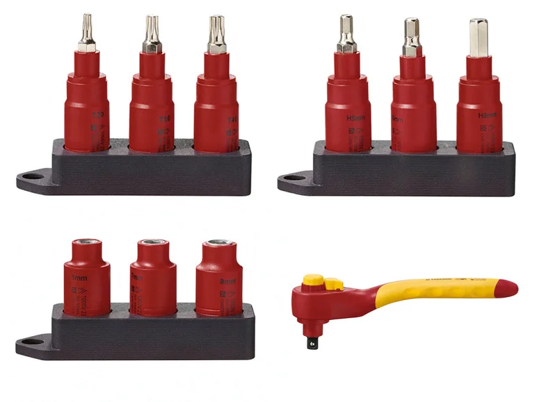 PARKSIDE Clé à cliquet, set d’embouts ou de douilles