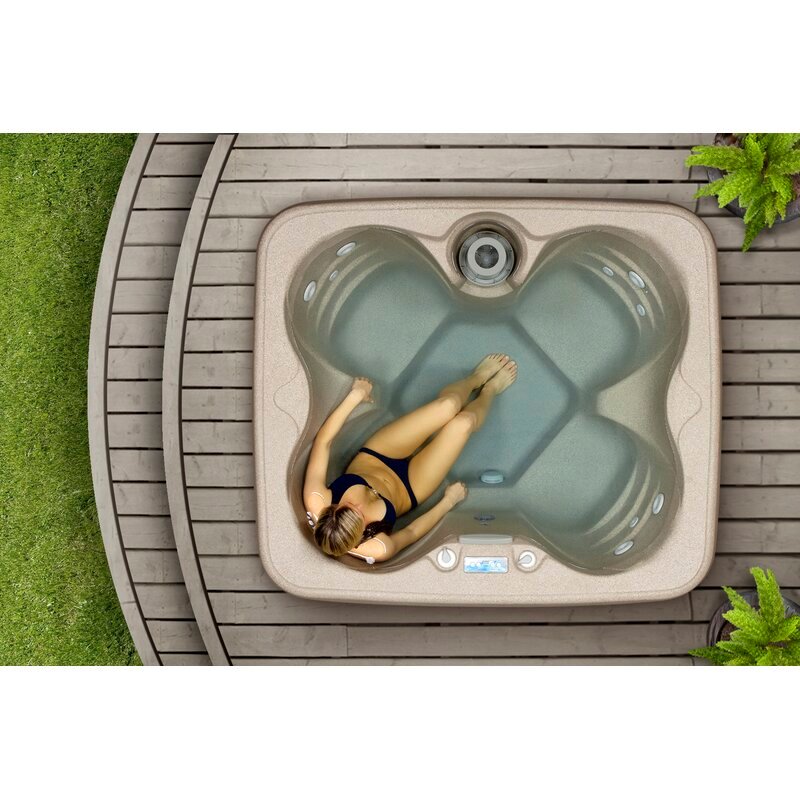 Lifesmart Spas LS100 4 - Person 13 - Jet Rectangular Plug And Play Hot Tub