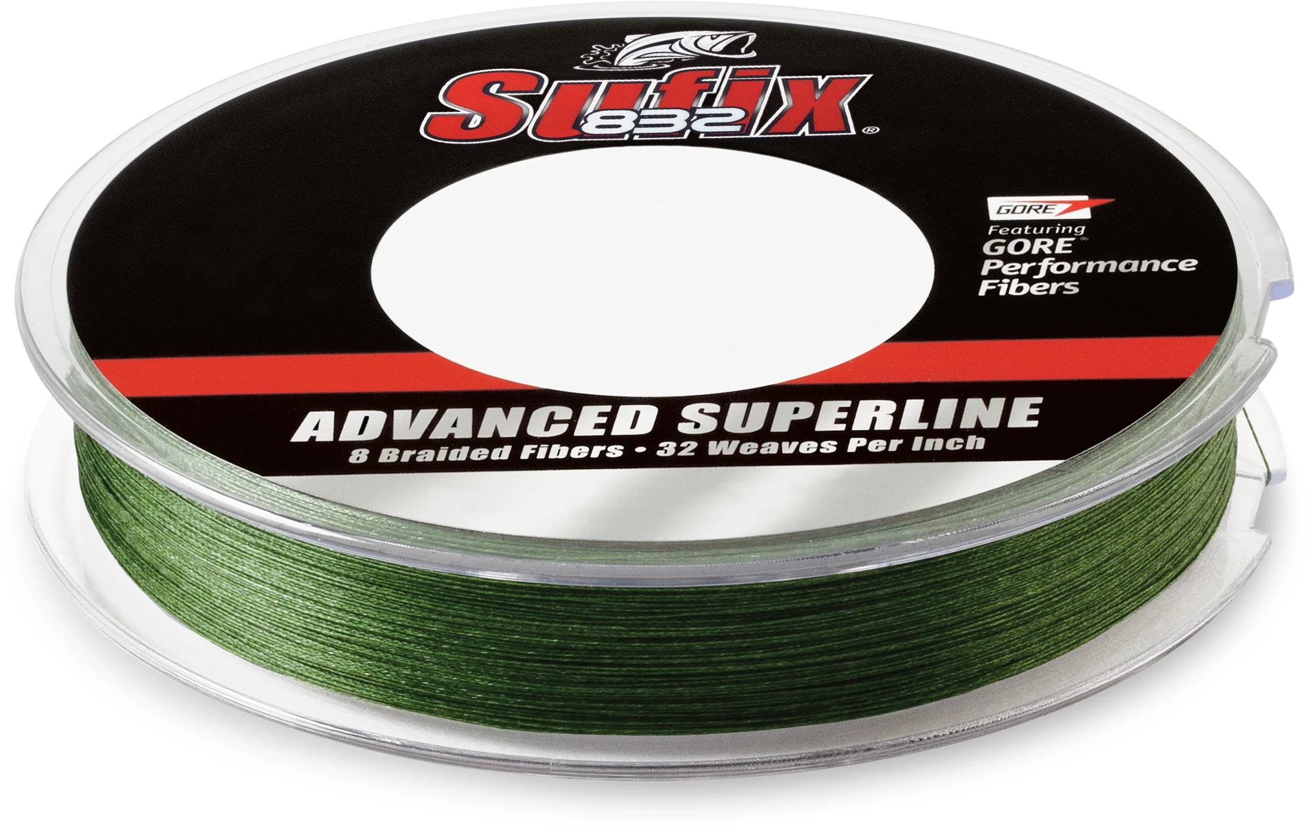 Sufix 832 Advanced Superline Braid Lo-Vis Green Braided Line 300 Yards