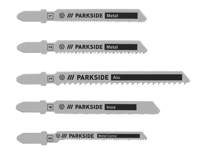 PARKSIDE Set de 5 lames de scie sauteuse PSTZ 3 A1