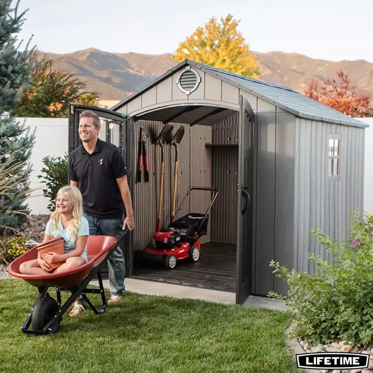 LIFETIME 8 FT. X 12.5 FT. OUTDOOR STORAGE SHED