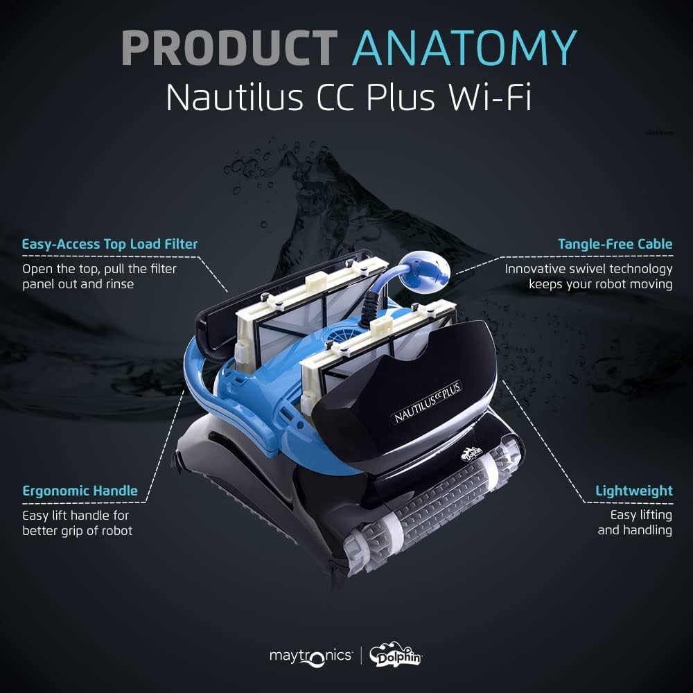 Dolphin Nautilus CC Plus Wi-Fi Automatic Robotic Pool Vacuum Cleaner