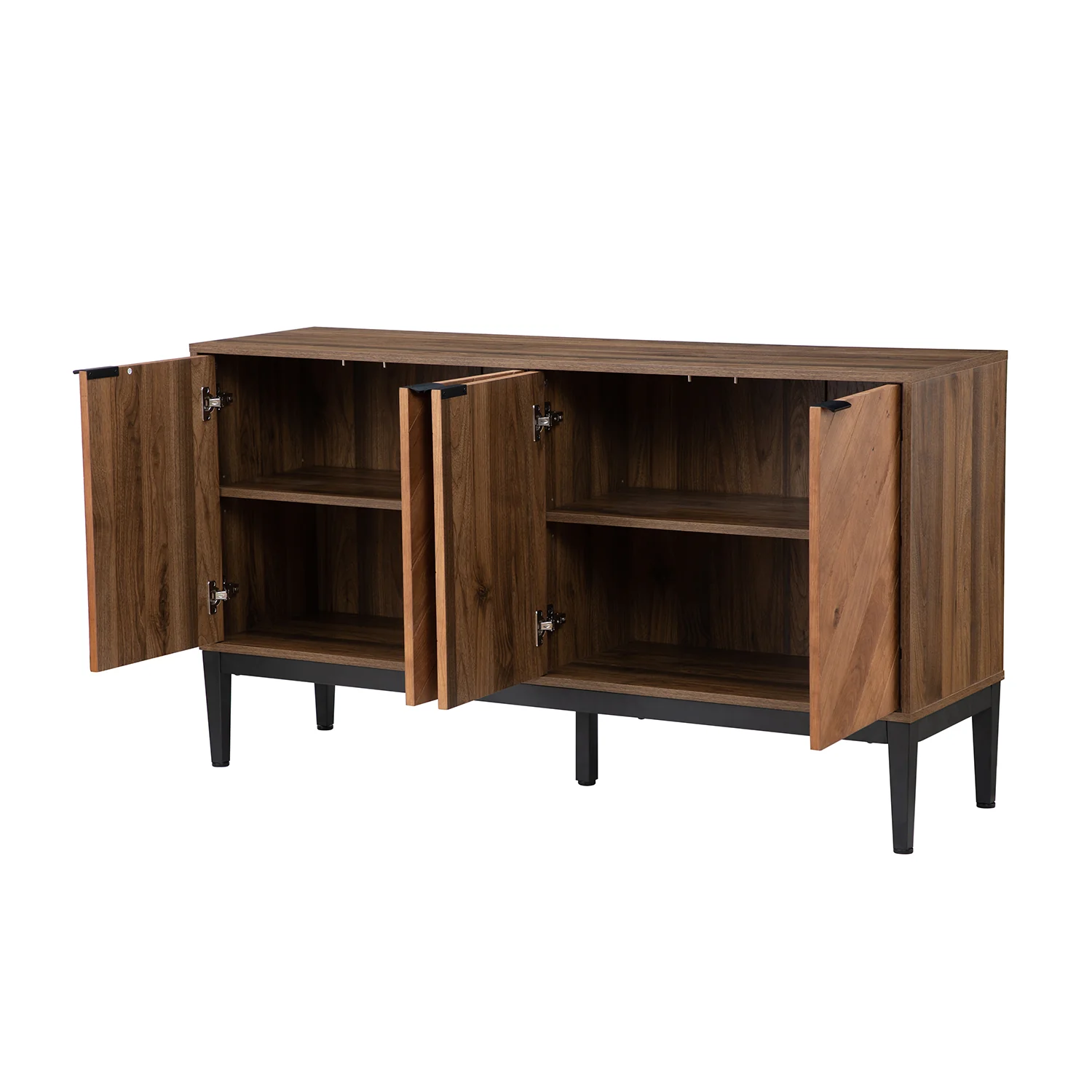 Mila 55 Wide 4 Door Sideboard with Storage
