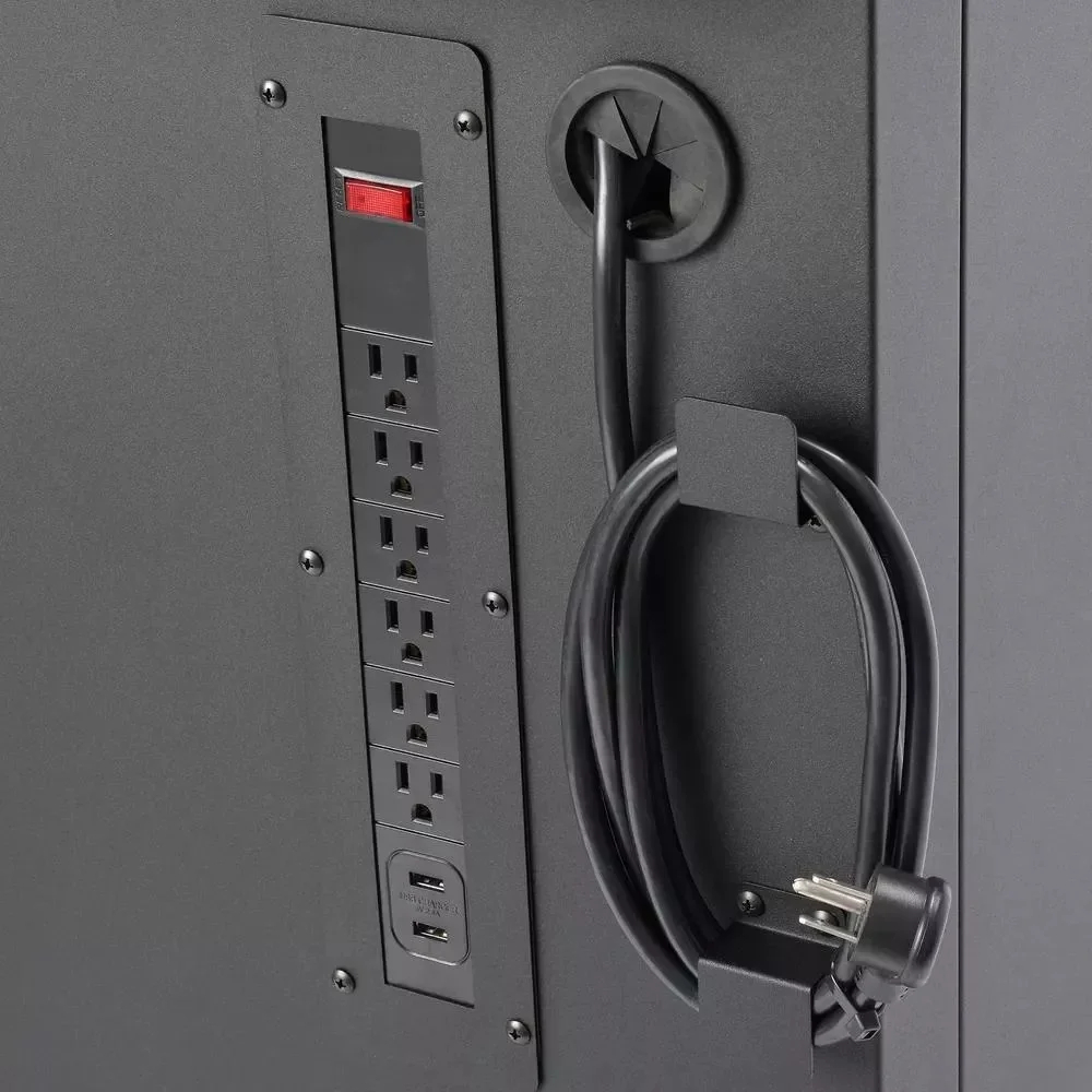 Heavy duty 72 in. W 18 Drawer Deep Tool Box Mobile Workbench in Matte Black with Adjustable Height Hardwood Top