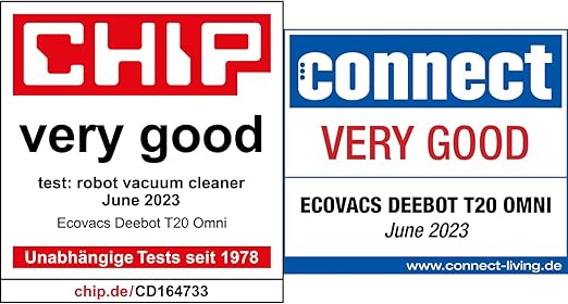 ECOVACS T20 OMNI | 6000Pa, 9mm Auto-Mop Lift, All-in-One, 55Deg Hot Water Washing, Auto-Empty, Auto-Clean