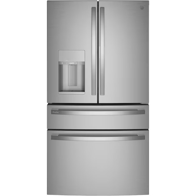 GE Profile 27.9-cu ft Smart French Door Refrigerator with Ice Maker and Door within Door (Fingerprint-resistant Stainless Steel) ENERGY STAR