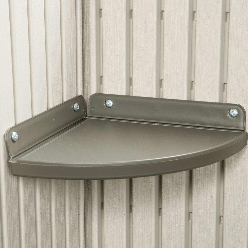 8 ft. W x 12.5 ft. D Plastic Storage Shed