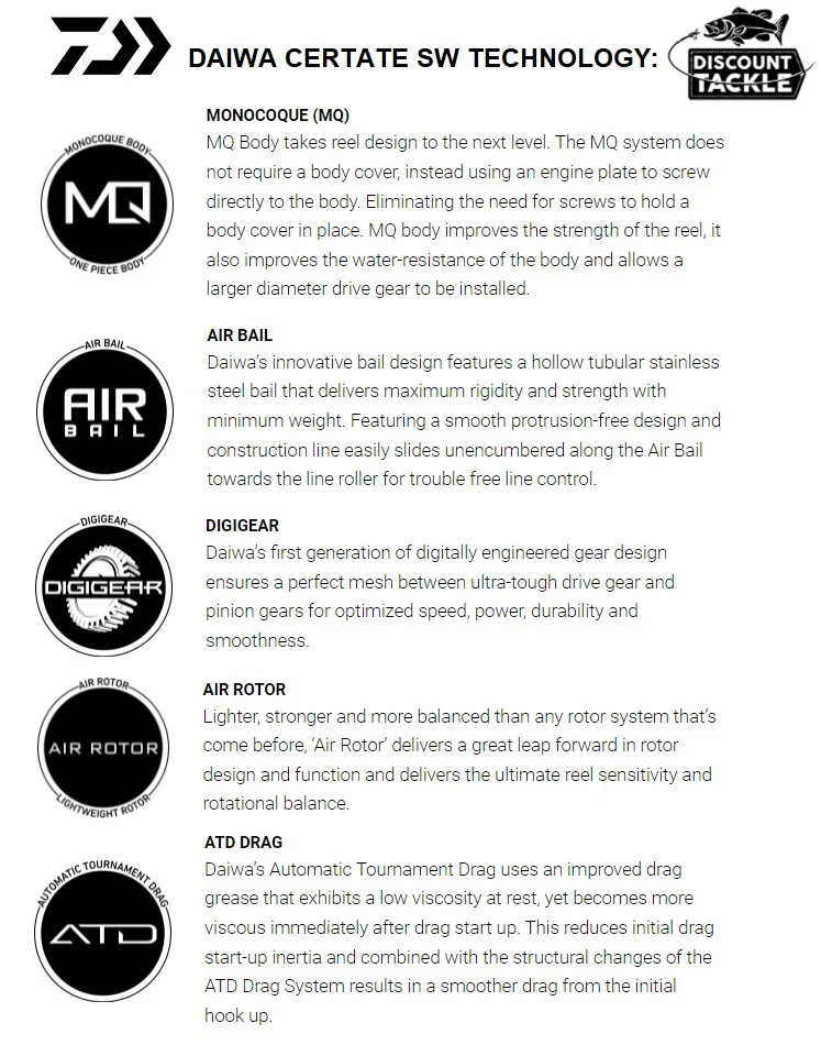 Daiwa Certate SW G Saltwater Spinning Reels