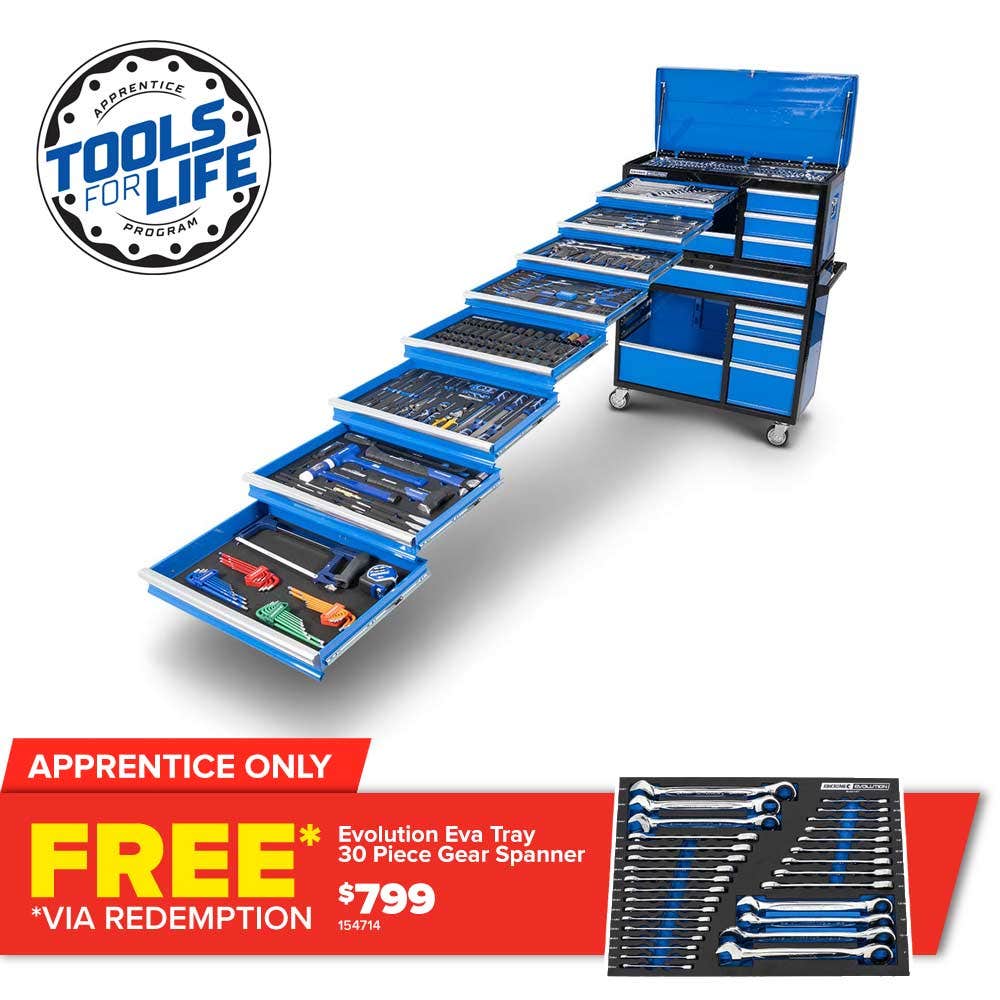 KINCROME TFL 399 Piece 18 Drawer Evolution Extra Wide Workshop P1726