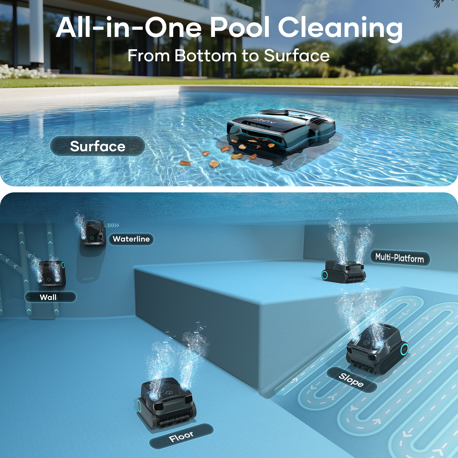 Aiper Scuba X1 Pro Max Cordless Robotic Pool Cleaner
