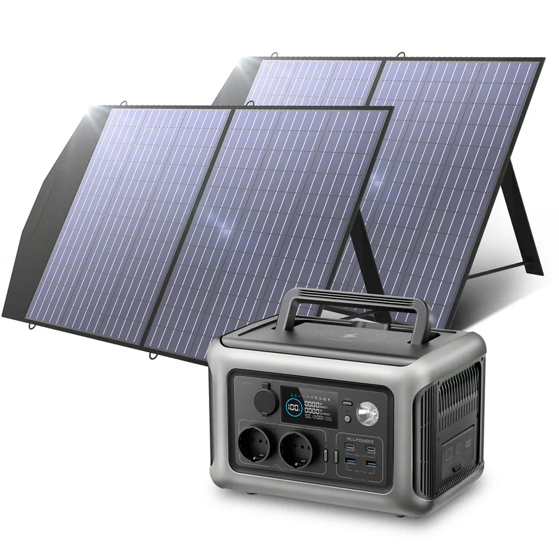 ALLPOWERS Solar Generator Kit 600W (R600 + SP027 100W Solar Panel)