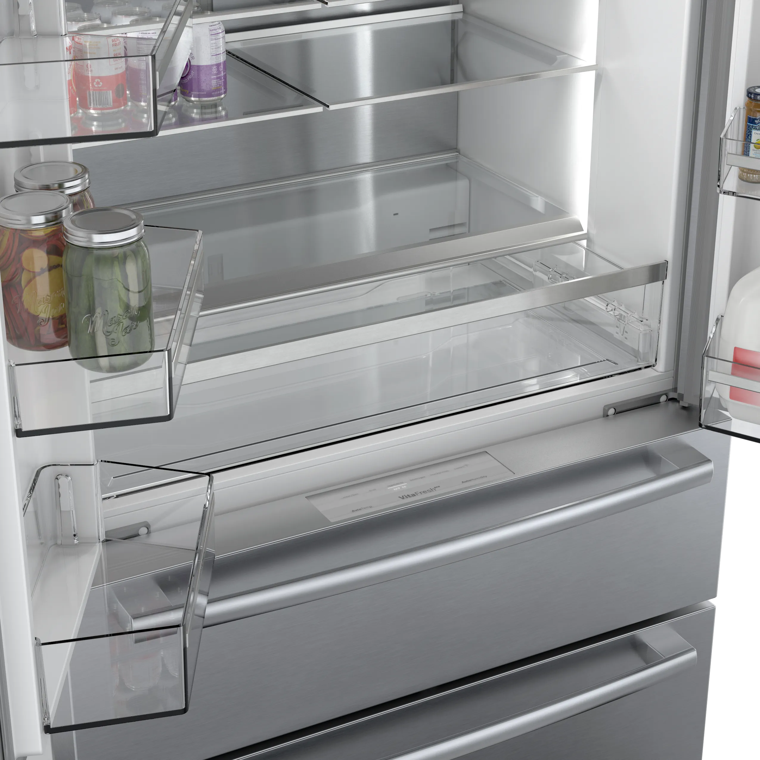 Bosch B36CL80SNS 800 Series French Door Bottom Mount Refrigerator 36'' Stainless steel (with anti-fingerprint)