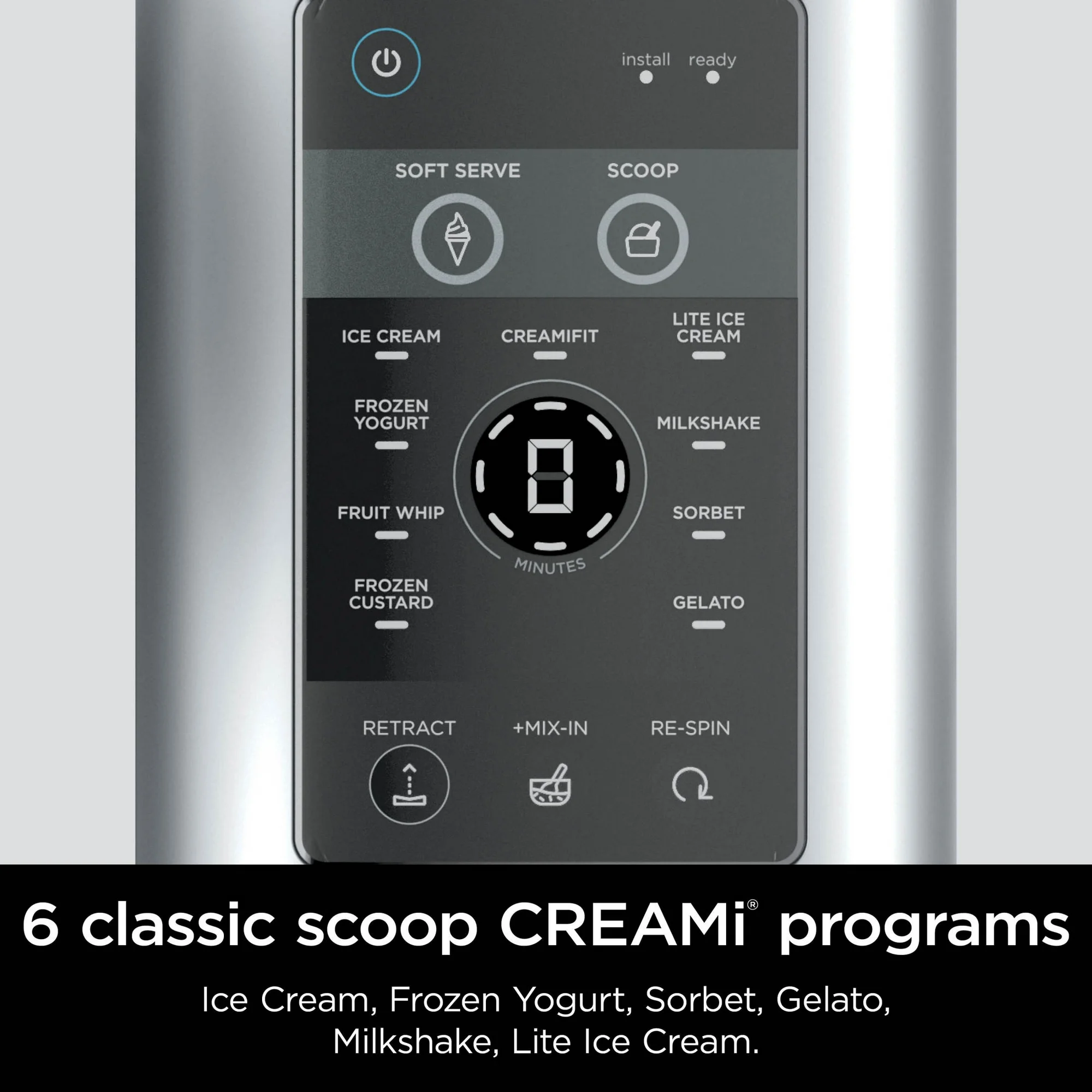 Ninja Swirl™ by CREAMi® Soft Serve and Ice Cream Maker, 13 One-Touch Programs, NC701